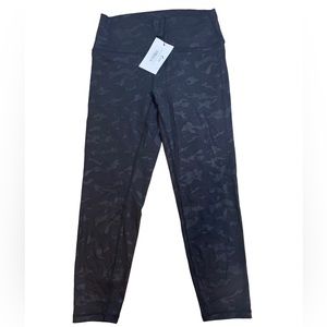 Zyia black battleship camo luxe hi rise 7/8 24”